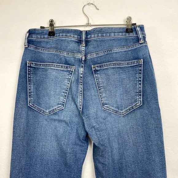 Gap Vintage Slim High Rise Straight Jeans Blue 6 - Picture 7 of 9